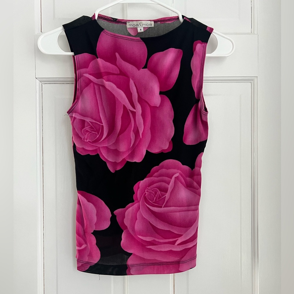 Moa Moa Rose Tank Top